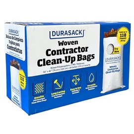 DURASACK Contractor Bags Heavy Duty 40-Gallon, Pack of 16
