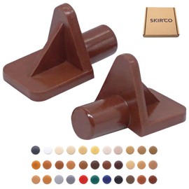 SKIR'CO (Pack of 50) Shelf Support Brackets 5mm Plastic Shelf Support Pins Shelf Brackets (50, Brown (S17)