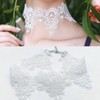 Vintage Lace Choker Necklace Stylish Pendant Adjustable Length Elegant Collar