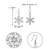 EVER FAITH® Women's Austrian Crystal Snowflake Party Dangle Earring Clear