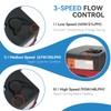 BACOENG 110V Flanges Hot Water Recirculating Pump, 3-Speed Switchable NTP