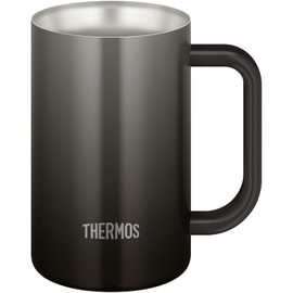 Thermos JDK-601C BK Vacuum Insulated Jug, 20.3 fl oz (600 ml), Black, Dishwasher Safe, Magic Bottle Structure, Hot and Cold Retention