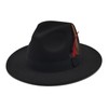 Mens Fedora Hats Classic Wide Brim Fedora Hat for Women