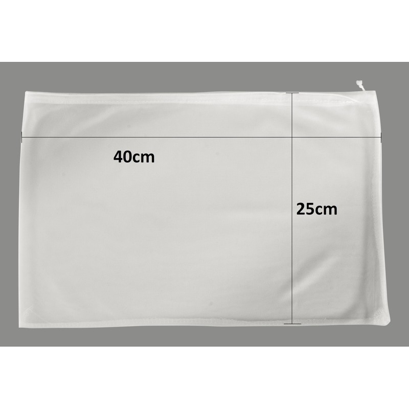 Klickfix 2 laundry net for curtains, closure with drawstring, curtains