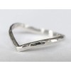 Sovats Ladies Chevron Hammered Thumb Ring, Sterling Silver