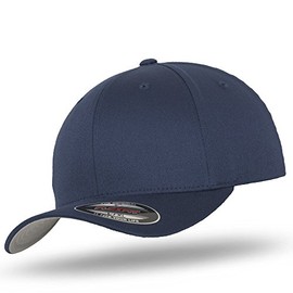 Flexfit Baseball Cap in Bundle with UD Skull Bandana in Many Colours, navy