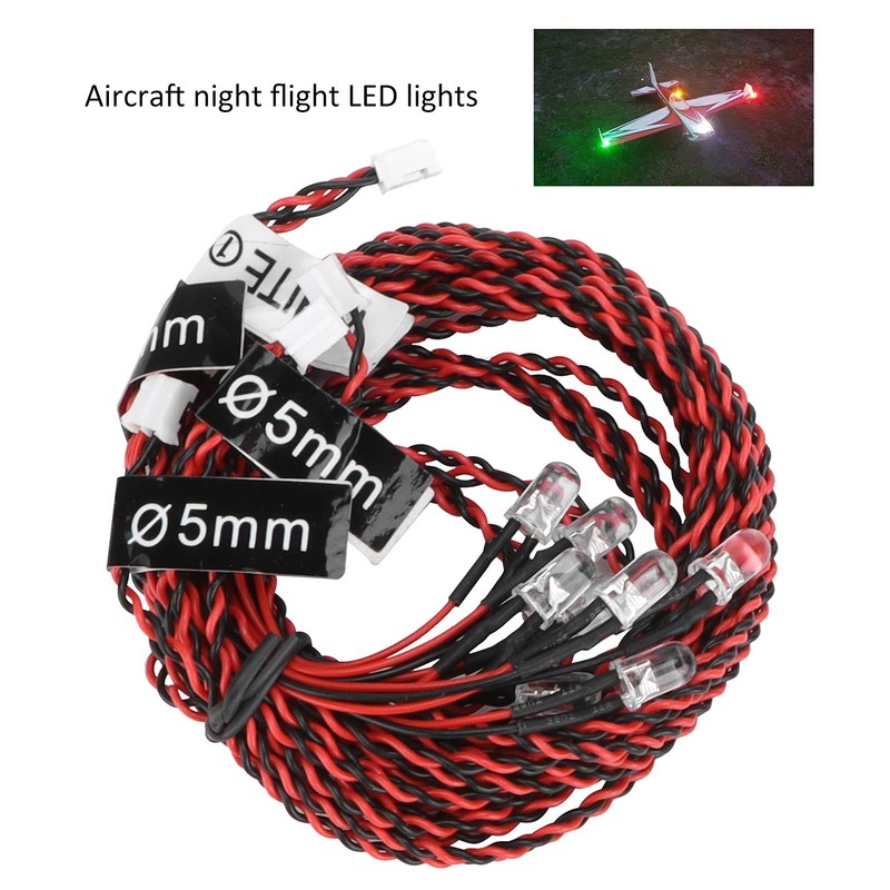 01 02 015 LED Light Kit, RC Airplane Flash RC
