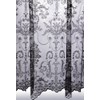 John Aird Victoria Lace Curtain Finished In Black ~ Width
