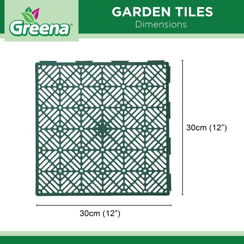 Greena® Garden Tiles - 5 Pack - Creates a path
