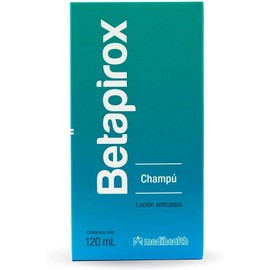 Betapirox Shampoo Dermatológico Anticaspa Ideal para Cuero Cabelludo Graso o con Tendencia a la Descamación Para Hombre y Mujer 120 ml