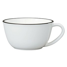 Yamanaka Lacquer Natural Japanese and Western Soup Cup, White M16616-3