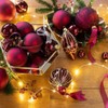 12 Christmas Tree Baubles, 60 mm Plastic Christmas Decoration Baubles