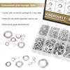 Kindroufly 487 Pieces 10 Sizes Stainless Steel Split Lock Washers,