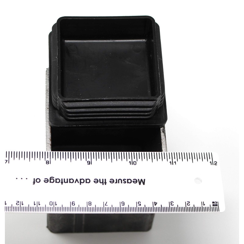 3" Square Tubing Heavy Duty Plastic Plug End Cap Insert
