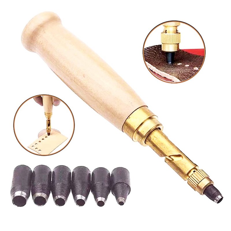 Screw Punch Leather Punch Hole Making Tool Hammer Not Required