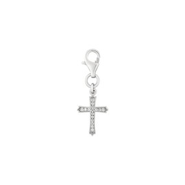TREE OF LIFE REV. 22:14 Sterling Silver Cross Pendant For Women - Coptic Cross Pendant w/CZ Accents, 1.25” Small Silver Cross Charm for Necklaces & Bracelets w/Lobster Clasp, Jesus Jewelry For women