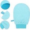 Guantes Exfoliantes IWOWHERO Mediano Azul – Exfoliación Corporal para Ducha
