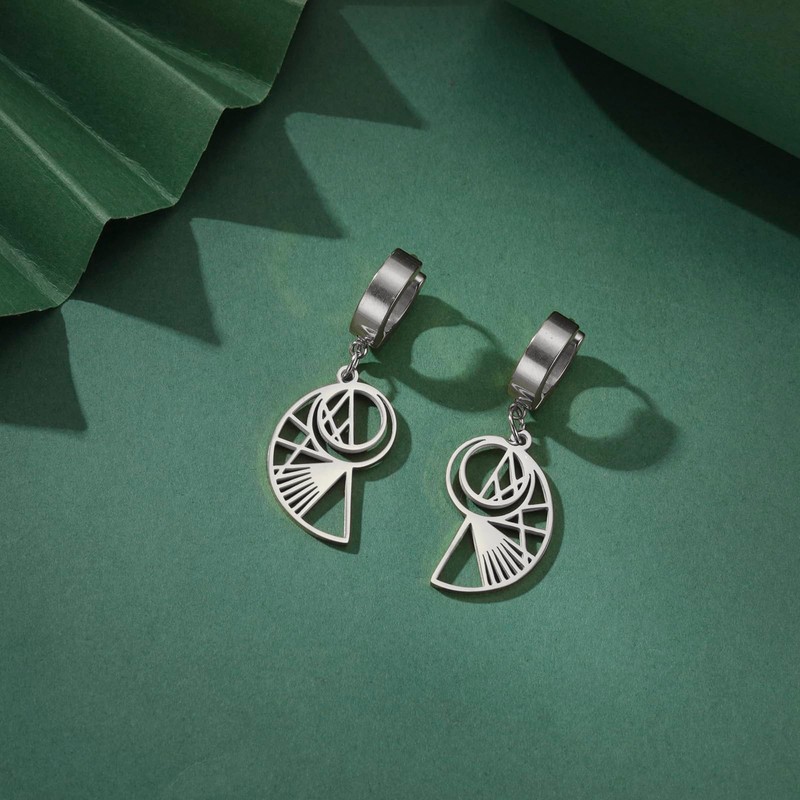 Golden Ratio Earrings Fibonacci Sequence Earrings for Math Lover Geometric