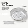30-Pack 7" Round Aluminum Foil Pans with Clear Lids