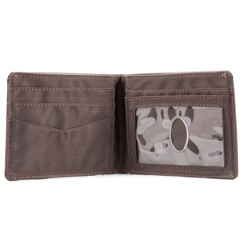 Big Skinny Men's Slimline Leather Bi-Fold Slim Wallet, Holds Up