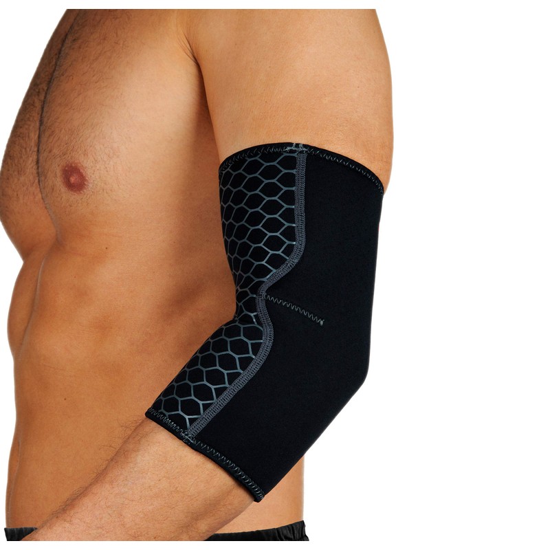 OPRO Unisex - Adult Elbow Support Black, black, xl