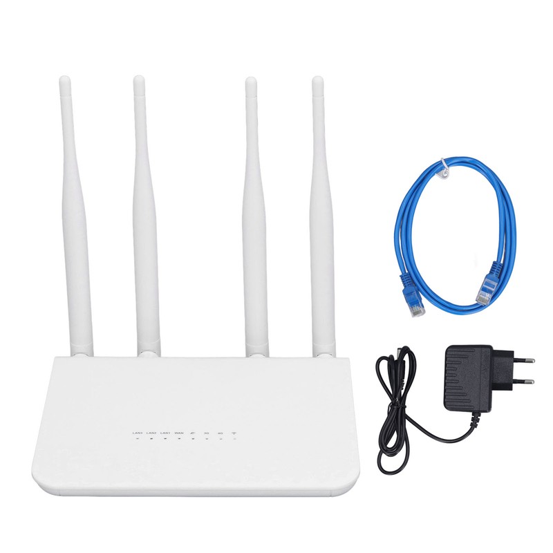 4G LTE Wireless Router with SIM Card Slot 4 Antennas