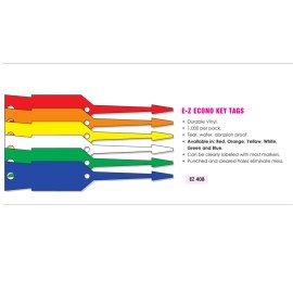 EZ Lettering Arrow Key Tags, E-Z Line Key Tags, 10 Packs, Car Dealer Key Tags, Service Tags - Mix - I'll Pick 'em