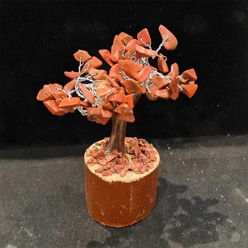 VIE Naturals Mini Chakra Tree, Red Jasper, 10cm, One