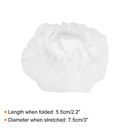 MECCANIXITY Disposable Microphone Cover Mic Windscreen Covers Non-Woven White for Handheld Microphone, Pack of 50