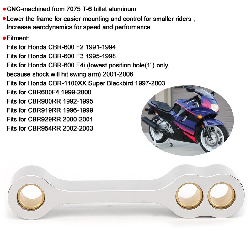 Motorcycle Lowering Link Silver Fits for Honda CBR 600 F2