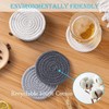 Absorbent Drink Coasters Handmade Braided Drink Coasters, Super Absorbent Heat-Resistant