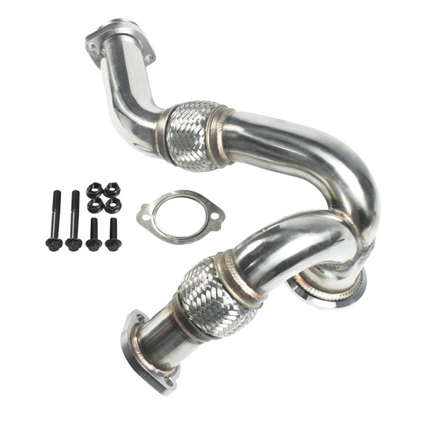 JDMSPEED New Turbocharger Y-Pipe Up Pipe Kit With Gasket Replacement For Ford 6.0L Diesel 2003-2007 Replaces# 5C3Z6K854CA 679-011 679-012 1846581C1