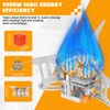 9900W Windproof Camping Gas Stove, Portable Camping Stove with Piezo