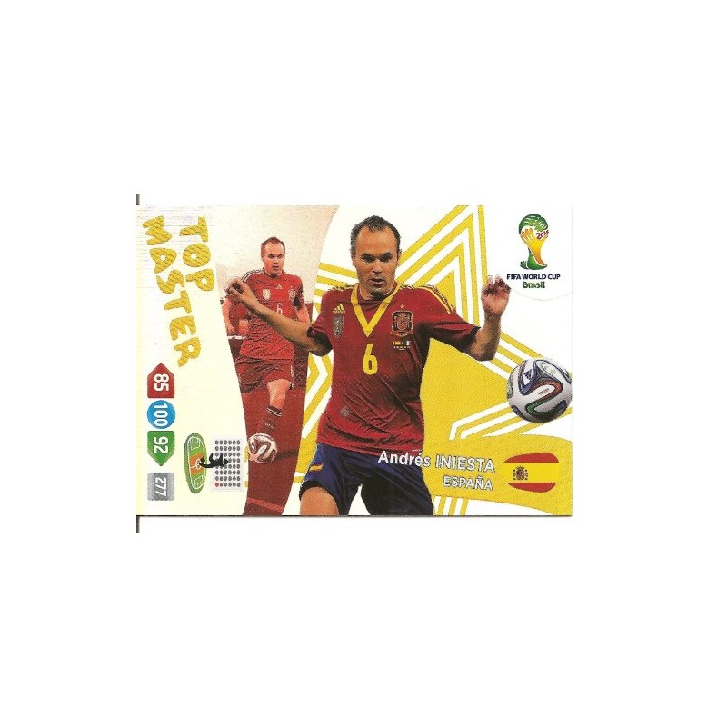 FIFA World Cup 2014 Brazil Adrenalyn XL Andres Iniesta Top