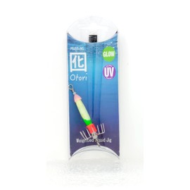 Beau Mac Otori Squid Jig - Green/Glow, Skinny Small, 1 Pack