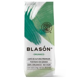Café Orgánico en Grano 1 kg de Oaxaca – 100% Natural, Sin OGM, Café en Grano Premium, Tostado Artesanal – Blasón