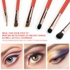Juego de brochas de maquillaje profesional desde una matriz de
