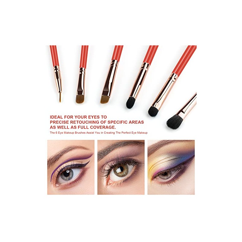 Juego de brochas de maquillaje profesional desde una matriz de