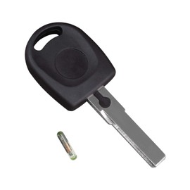 Replacement Car Key Trailer Shell with Immobiliser ID48 Transponder Chipset Uncut Key Blank
