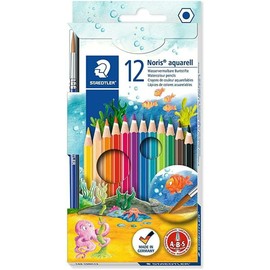STAEDTLER Noris Watercolour Pencils, Multi-Colour, Pack of 12
