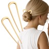 JIRIS 2PCS 4.2Inch French Hair Pins U-Shaped Pins for Women