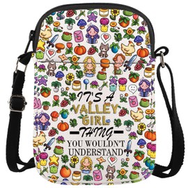 WCGXKO Valley Game Merch Farming Simulation Farming Game Gift Valley Farm Gift Video Game Lovers Zipper Messenger Bag (LLEY GIRL THING CR CA)
