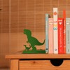 balvi Jurassic Bookend Green Based on Stories about Dinosaurs Metal