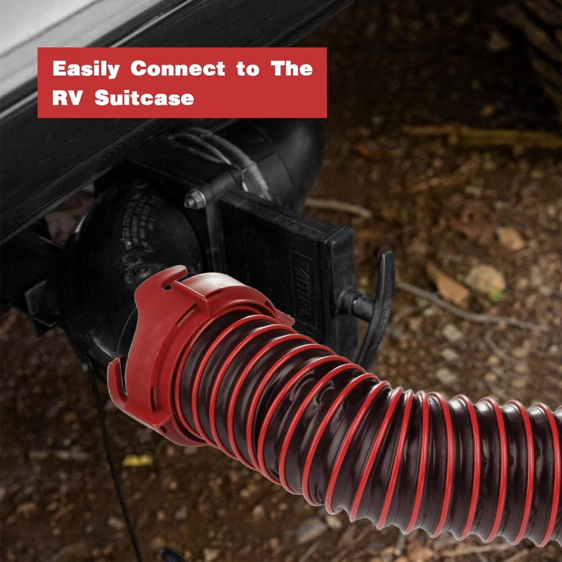5FT RV Sewer Hose Kit: Heavy Duty Camper Waste Hose