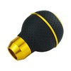 Temzzer Yellow Gear Knob 5 Speed Ball Leather Stick Shift
