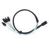 12GBPS Mini SAS HD SFF 8643 to 4 SATA 3.0