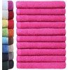 NatureMark Pack of 10 Face Cloths 100 % Cotton Terry