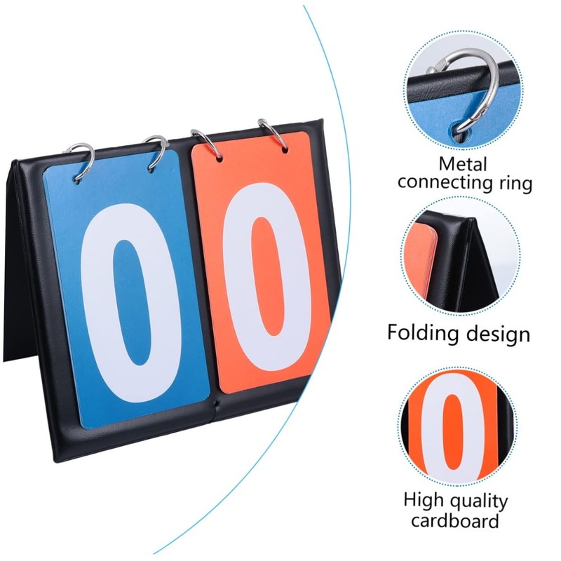 Kisangel 2- Score Flipper for Basketball Sports Outdoor Match Scoreboard