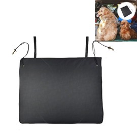 Back Seat Extender for Dogs, Dog Car Seat Cover, ard Bottom Dog Car Seat Cover for Back Seat Bed for Car Camping Mattress, Car Boot Dog Blanket, Car Bed Mattress for Car SUV Loopunk (Black)