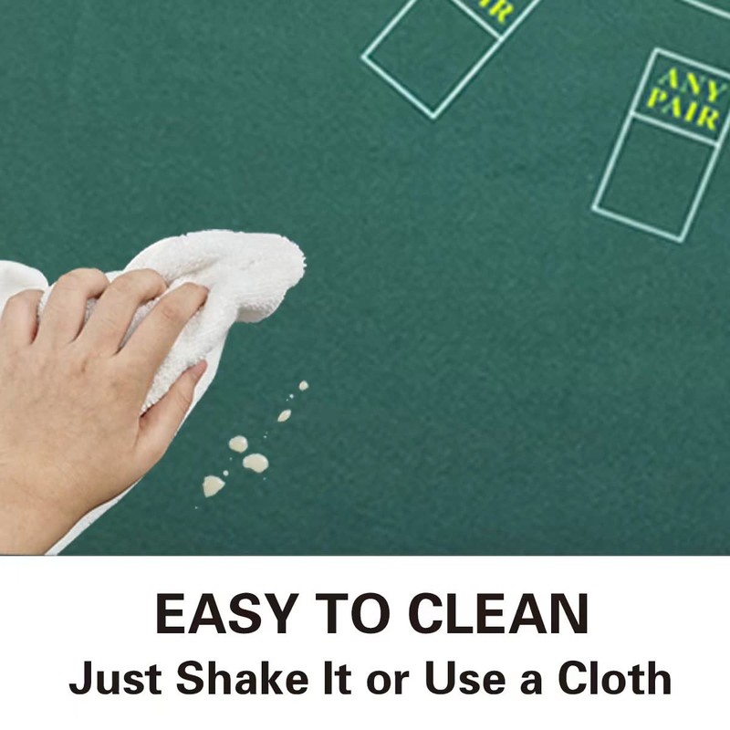 BALIKEN Rectangular 86'' X 50" Blackjack Tabletop Casino Felt Professional